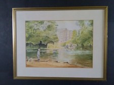Quadro acquerello paesaggio
