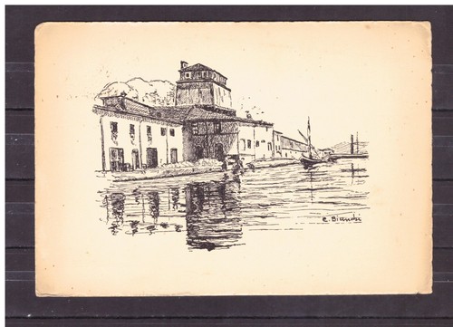 Cartolina viareggio canale - cartolina,