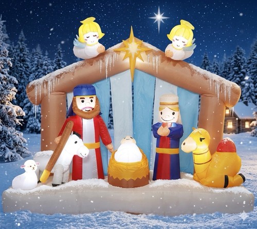 Presepe gesù gonfiabile - gesù,