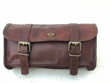 Borsa Da Moto In Pelle Marrone