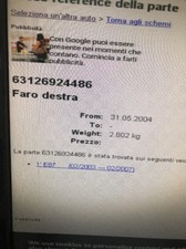 FARO DESTRO BMW SERIE 1 E87