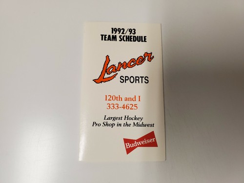 Rs20 omaha lancers 1992 - rs20, 1992/93