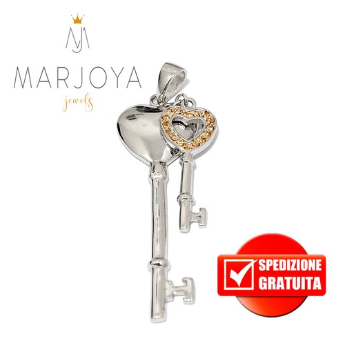 Chiave pendente argento 925 - chiave, in