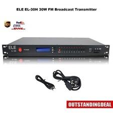ELE EL-30H Trasmettitore di Trasmissione FM 30W Trasmettitore FM con Modulo RDS e Amplificatore di Potenza