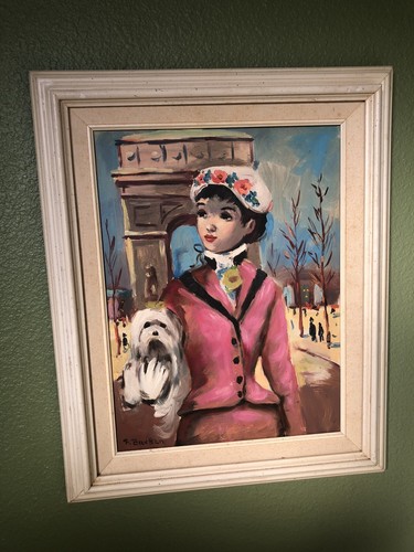 Bellissimo dipinto olio - , parigi