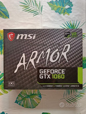 MSI Armor GEFORCE GTX 1060 6gb OC edition in ottime condizioni