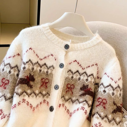 Cardigan bianco maglia - cardigan,