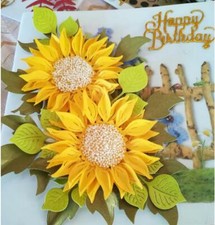 Stencil per fustelle taglio metallo girasole modello fai da te scrapbooking carta goffrata 