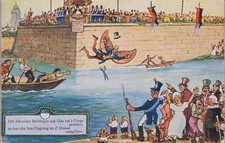 Bassotto bassotto vintage Teckel.  Aquilone Drago H.B. PC cane vecchio cane.