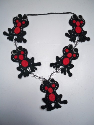 Collana lana cotta lunga - lana,