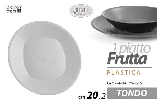Piatto frutta tondo - piatto, plastica