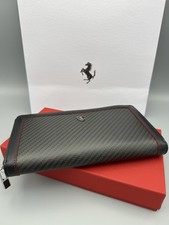 New Ferrari EVO Carbon Zip Wallet – 95% Carbon Fiber – Authentic