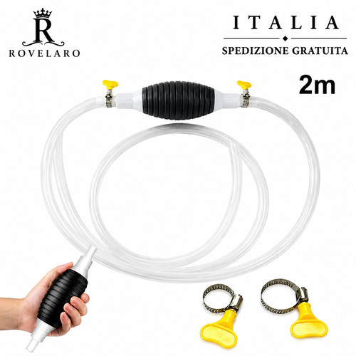 Pompa manuale liquidi tubo - manuale, 2m