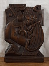 Decorazione intaglio legno, montaggio a parete, artista ucraino, intagliato a mano