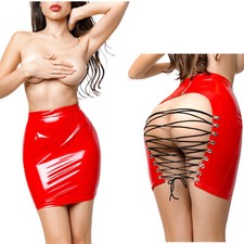 MiniGonna Aderente Rossa PVC