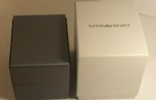 EMPORIO ARMANI SCATOLA PER OROLOGIO-VINTAGE CON CONTROSCATOLA-RARE WATCH BOX