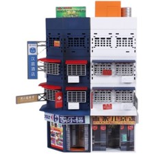 Modello edificio angolo città