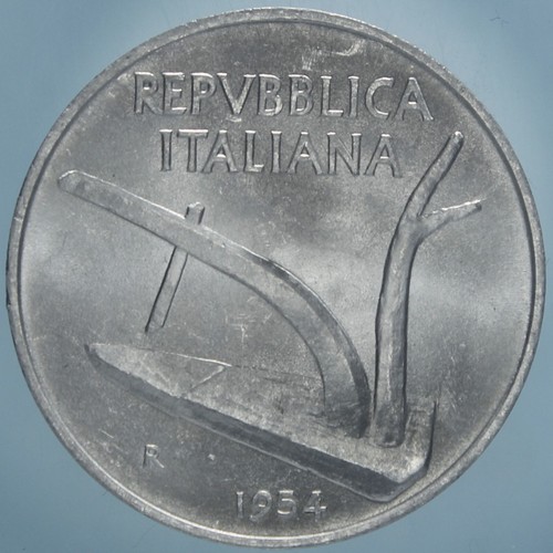 Repubblica italiana lire - repubblica, 10