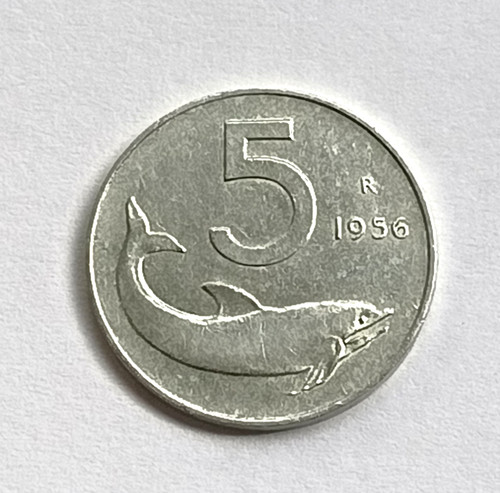 Repubblica italiana 5 lire - italiana,