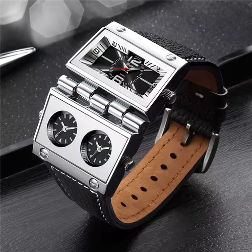 Oulm orologio uomo triplo time - triplo,