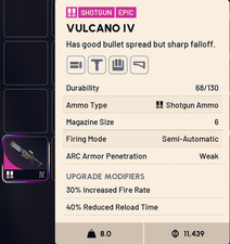 ARC RAIDERS ✨ Arma: Vulcano