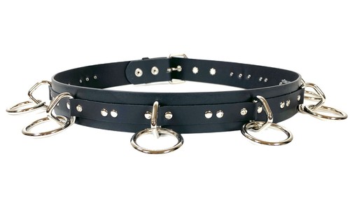 Cintura bondage nera punk - , goth