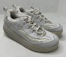 Scarpe da passeggio fitness Skechers Shape Ups in pelle bianca 11800 - donna taglia 9,5 N7