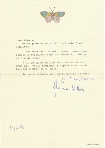 Rare monica vitti lettre - monica,