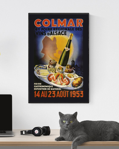 Poster colmar 1953 alsazia - poster,