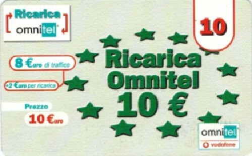 Scheda ricarica usata omnitel - scheda,