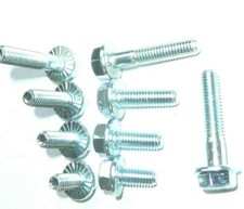 SET BULLONI METRICI SEGHETTATI TESTA ESAGONALE FLANGIATA AUTO RALLY M8 ZINCO DIN6921