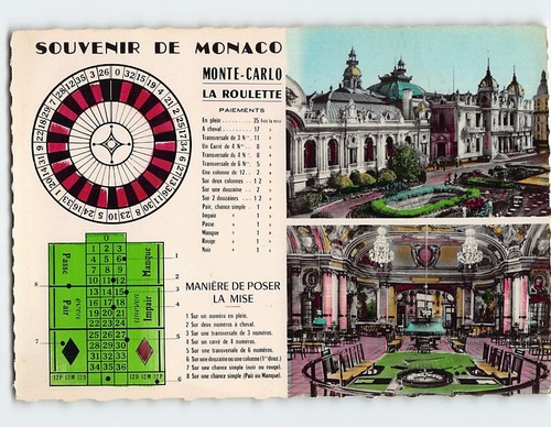 Cartolina souvenir monaco - cartolina, de