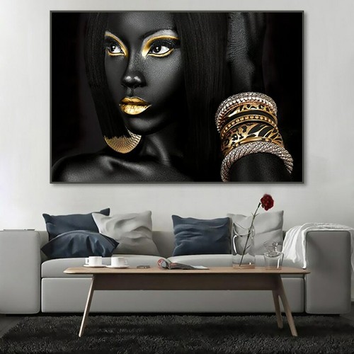Quadro donna africana tela - su,