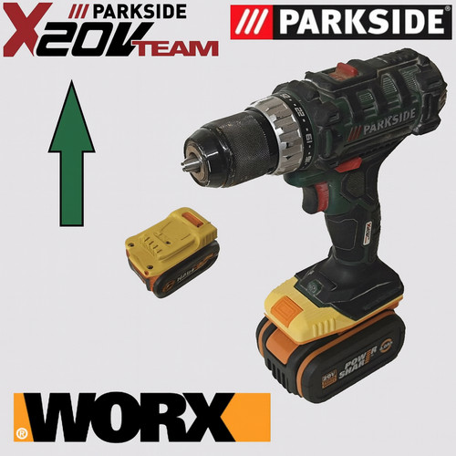 Adattatore batteria worx - adattatore,
