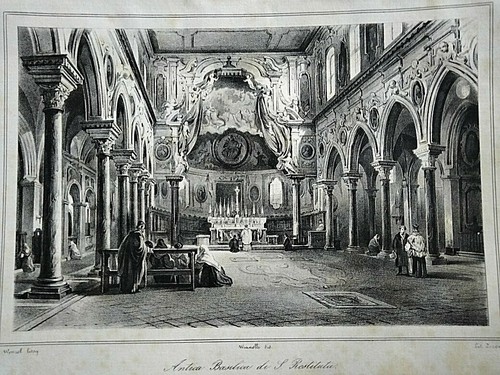 1845 litografia zezon napoli - 1845,