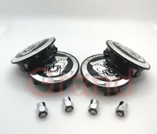 Jaguar Wheel Center Caps Black
