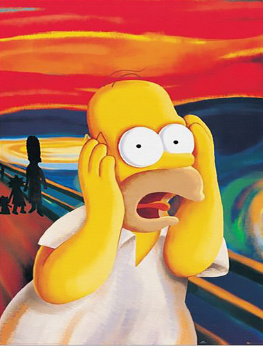 Homer simpson urlo di - l'urlo,