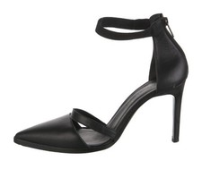 Scarpe tacco alto Helmut Lang RTW primavera 2014 pelle nera punta mimeo