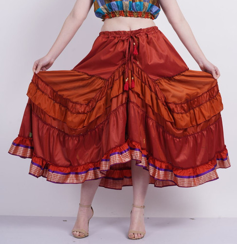 Gonna flamenco donna boho