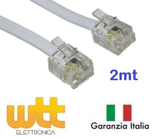 Cavo cavetto telefonico rj11 - cavo,