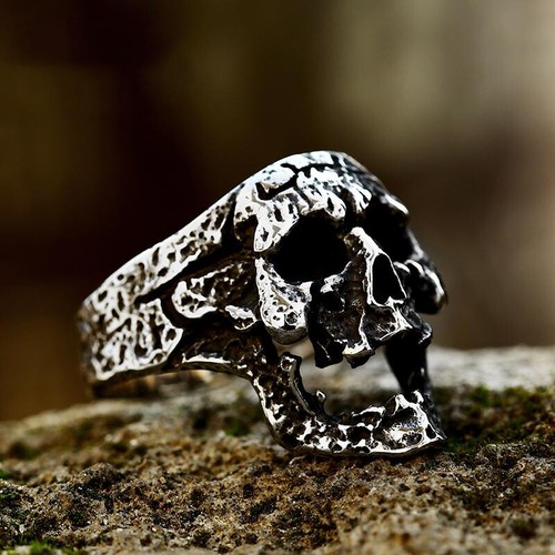 Anello teschio demone