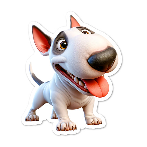 Bull terrier adesivo in - terrier,,