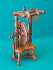 MINIATURA ARCOLAIO FILARINO IN LEGNO A PEDALE DIPANATORE PER FILATI LANA. BH60