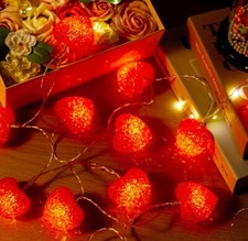 Striscia Cuori Rossi Led-Idea