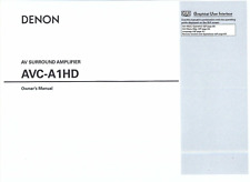 Denon manuale di istruzioni user manual owner manual per AVC-A 1 HD Copy