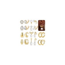 10 Paia Orecchini Clip Donna