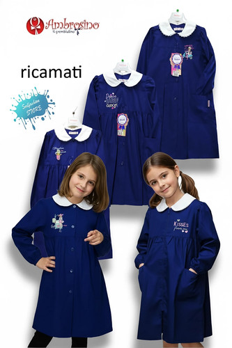 Grembiuli bimbe blu bluette