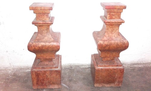Coppia colonne marmo - di,