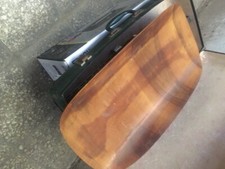 Vintage bilancia pesa bebè con pianale in legno e nella sua valigetta originale