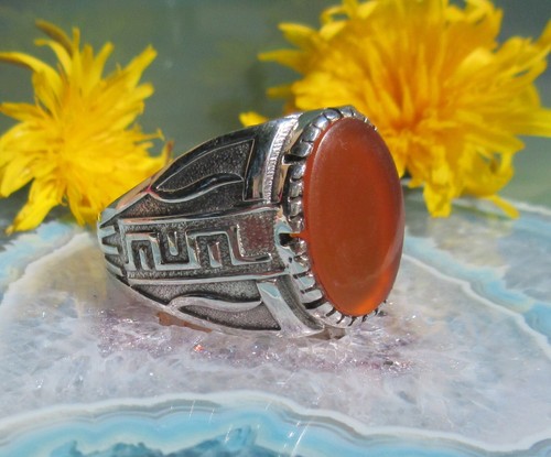 Anello orientale onice - Ω,
